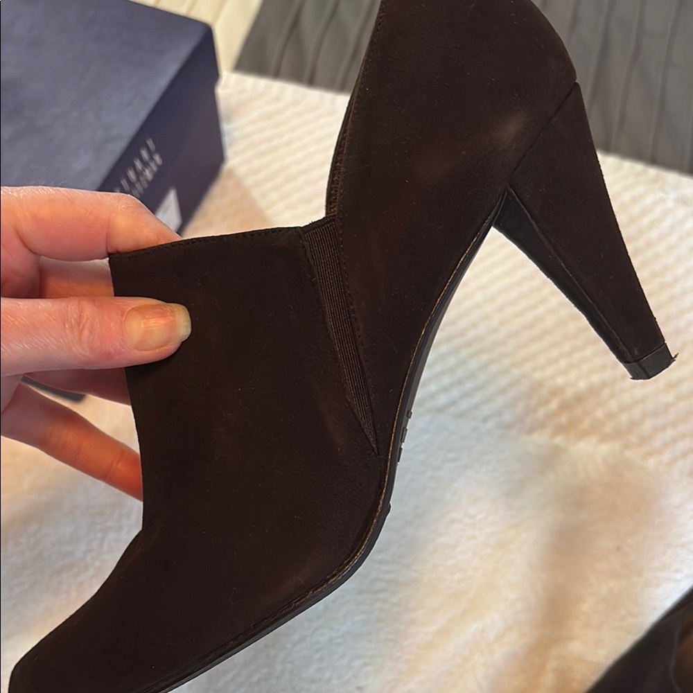 Stuart Weitzman Cola (very dark brown) ankle boots - Picture 14 of 14